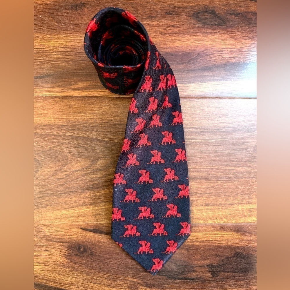 🍁SALE🍁VENEZIA by Italy 100% Silk Blue Necktie Dry Clean